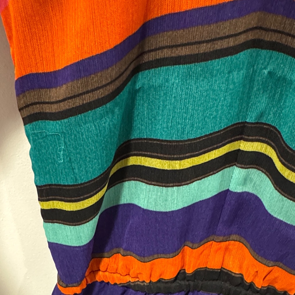 Banana Republic Multicolor Striped Maxi Dress (has a pull:noted in photos) - Picture 2 of 4